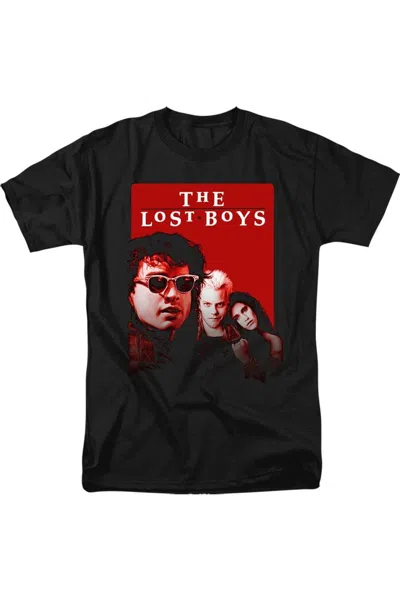 Gildan The Lost Boys Michael David Star Short Sleeve Adult V Neck Premium Cotton Tee / T-shirt In Black