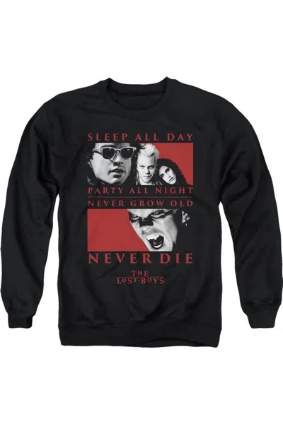 Gildan The Lost Boys Never Die Adult Crewneck Sweatshirt In Black