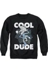 Gildan The Year Without A Santa Claus Cool Dude Adult Crewneck Sweatshirt In Black