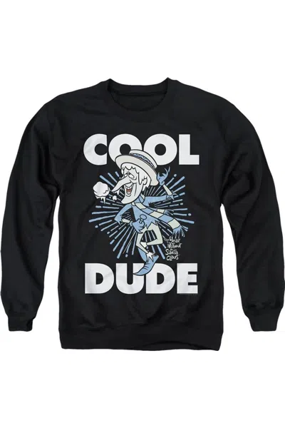 Gildan The Year Without A Santa Claus Cool Dude Adult Crewneck Sweatshirt In Black