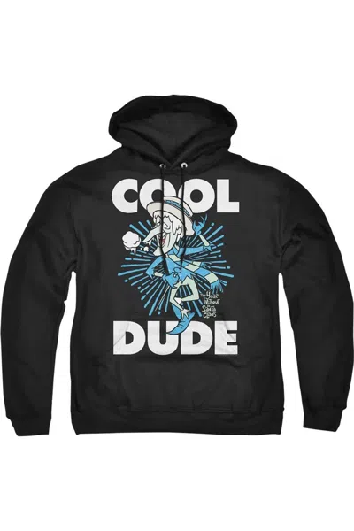 Gildan The Year Without A Santa Claus Cool Dude Adult Pull Over Hoodie / Hooded Sweatshirt In Black