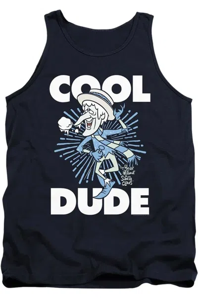 Gildan The Year Without A Santa Claus Cool Dude Adult Tank Top In Blue