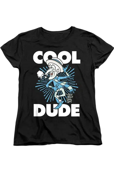 Gildan The Year Without A Santa Claus Cool Dude Short Sleeve Women´s Tee / T-shirt In Black