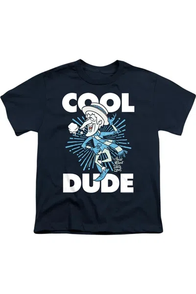 Gildan Kids' The Year Without A Santa Claus Cool Dude Short Sleeve Youth Tee / T-shirt In Blue