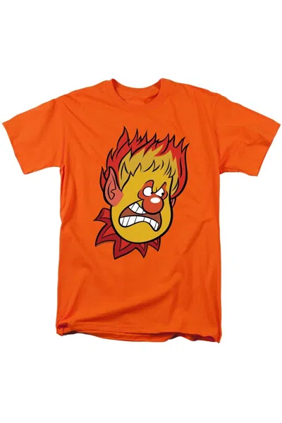 Gildan The Year Without A Santa Claus Heat Miser Short Sleeve Adult Tee / T-shirt In Orange