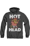 Gildan The Year Without A Santa Claus Hot Head Adult Heather Hoodie / Hooded Sweatshirt In Black