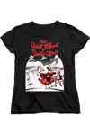 Gildan The Year Without A Santa Claus Santa Poster Short Sleeve Women´s Tee / T-shirt In Black