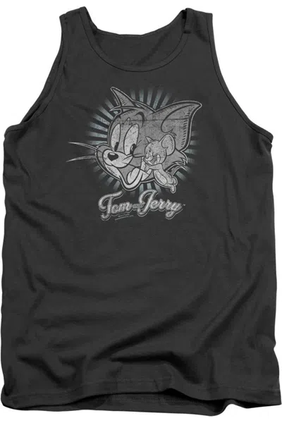 Gildan Tom And Jerry Classic Pals Adult Tank Top In Black