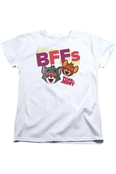 Gildan Tom And Jerry Movie Bffs Short Sleeve Women´s Tee / T-shirt In White