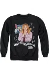 Gildan Tom And Jerry Movie What Is Happening Adult Crewneck Sweatshirt In Black