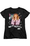 Gildan Tom And Jerry Movie What Is Happening Short Sleeve Women´s Tee / T-shirt In Black