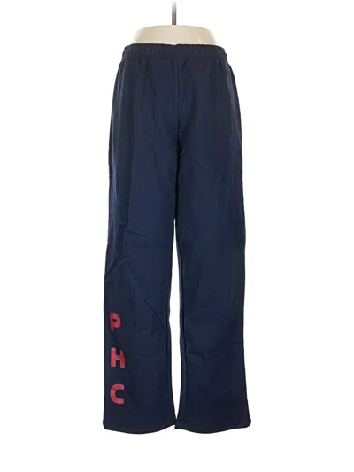Pre-owned Gildan Track Pants In Blue