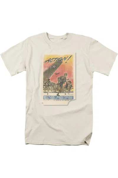 Gildan U. S. Army Action Poster Short Sleeve Adult Tee / T-shirt In White