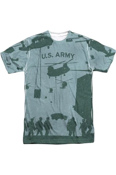 Gildan U. S. Army Airborne Short Sleeve Adult Poly Crew T-shirt In White