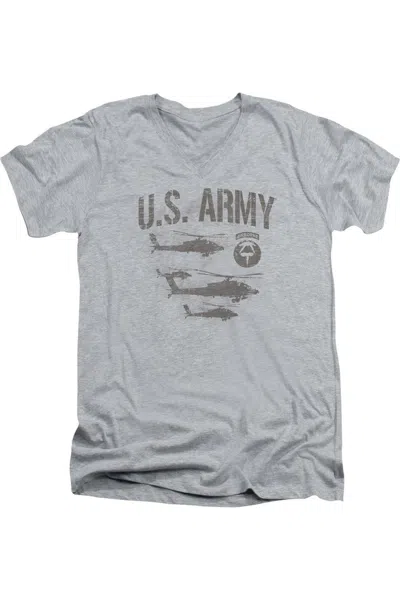 Gildan U. S. Army Airborne Short Sleeve Adult V Neck Premium Cotton Tee / T-shirt In Multi