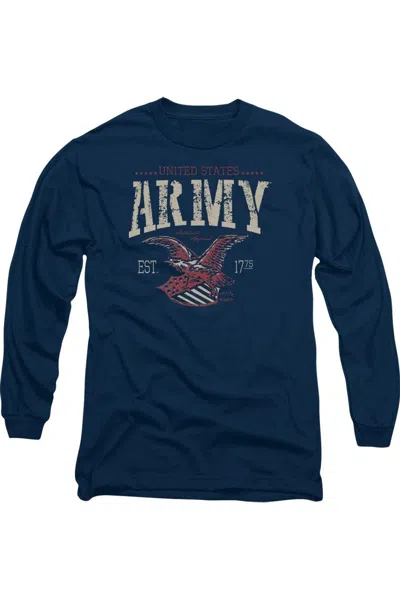 Gildan U. S. Army Arch Long Sleeve Adult Tee / T-shirt In Blue
