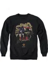 Gildan U. S. Army Duty Honor Country Adult Crewneck Sweatshirt In Black