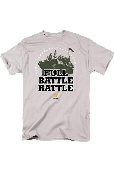 Gildan U. S. Army Full Battle Rattle Short Sleeve Adult Tee / T-shirt In Silver