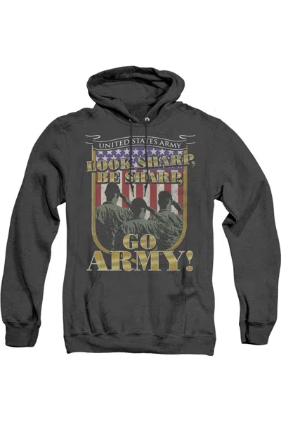 Gildan U. S. Army Go U. S. Army Adult Heather Hoodie In Black