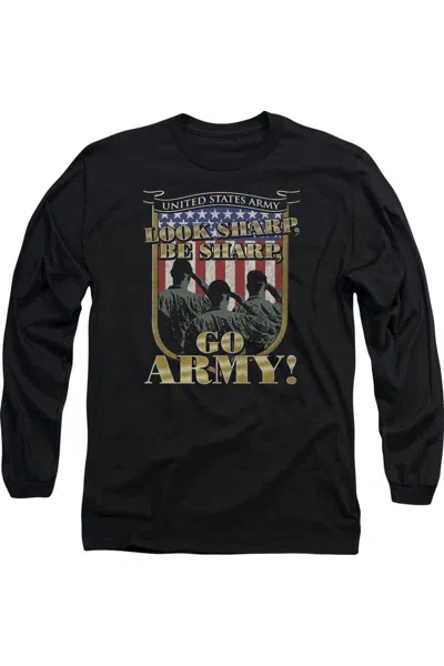 Gildan U. S. Army Go U. S. Army Long Sleeve Adult Tee / T-shirt In Black
