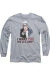 Gildan U. S. Army I Want You Long Sleeve Adult Tee / T-shirt In Multi