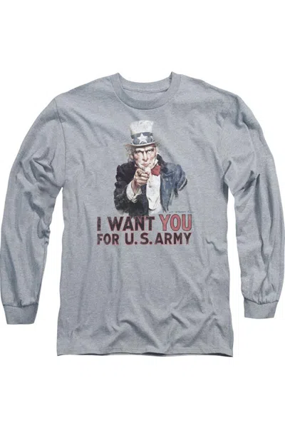 Gildan U. S. Army I Want You Long Sleeve Adult Tee / T-shirt In Multi