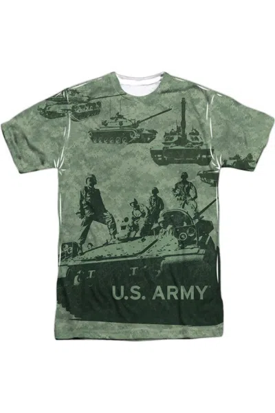 Gildan U. S. Army Tank Up Short Sleeve Adult Poly Crew In Green