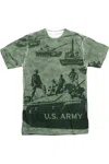 Gildan U. S. Army Tank Up Short Sleeve Adult Poly Crew In White