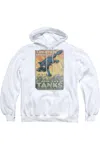 Gildan U. S. Army Treat Em Rough Adult Pull Over Hoodie In White