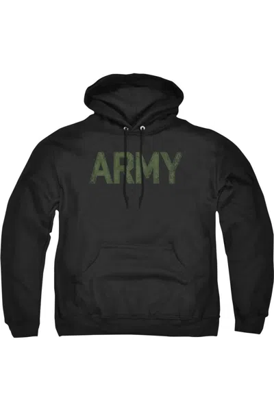 Gildan U. S. Army Type Adult Pull Over Hoodie In Black