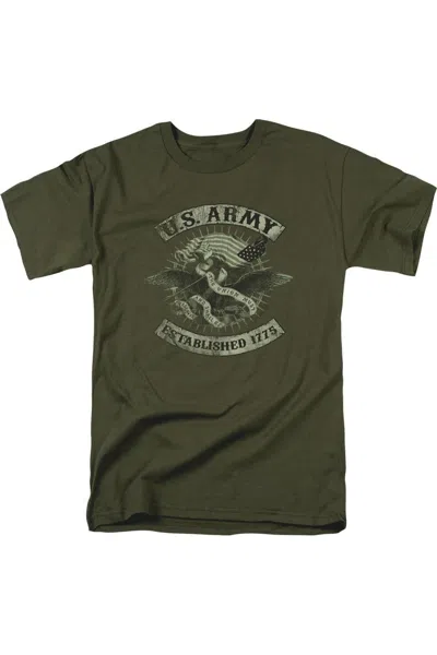 Gildan U. S. Army Union Eagle Short Sleeve Adult Tee / T-shirt In Green