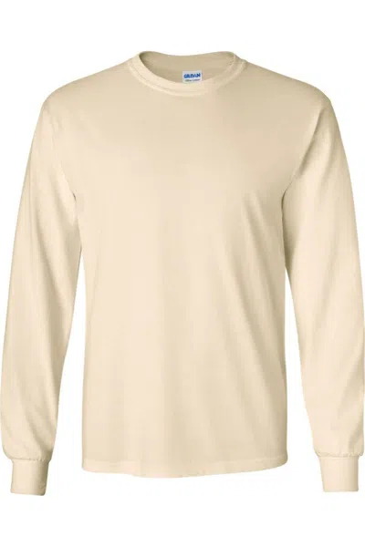 Gildan Ultra Cotton Long Sleeve T-shirt In White