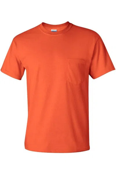 Gildan Ultra Cotton Pocket T-shirt In Orange