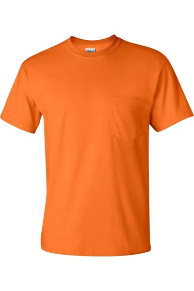 Gildan Ultra Cotton Pocket T-shirt In Orange