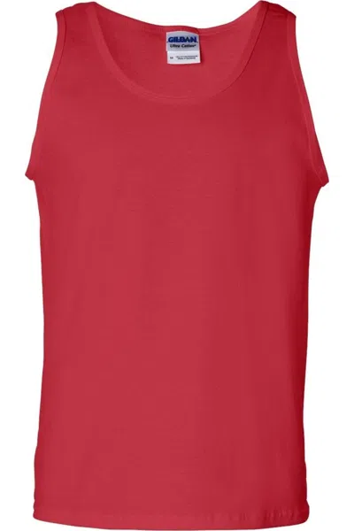 Gildan Ultra Cotton Tank Top In Red