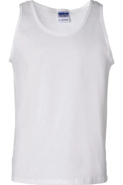Gildan Ultra Cotton Tank Top In White