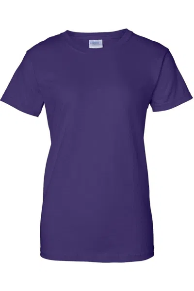 Gildan Ultra Cotton Womens T-shirt In Purple