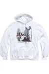 Gildan Vampire Diaries 3 + 1 Adult Pull Over Hoodie / Hooded Sweatshirt In White