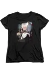 Gildan Vampire Diaries 3 + 1 Short Sleeve Womens Tee / T-shirt In Black