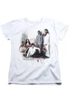 Gildan Vampire Diaries 3 + 1 Short Sleeve Womens Tee / T-shirt In White