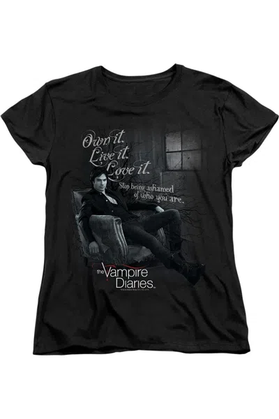 Gildan Vampire Diaries Be Yourself Short Sleeve Women´s Tee / T-shirt In Black