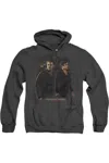 Gildan Vampire Diaries Brothers Adult Heather Hoodie / Hooded Sweatshirt In Black