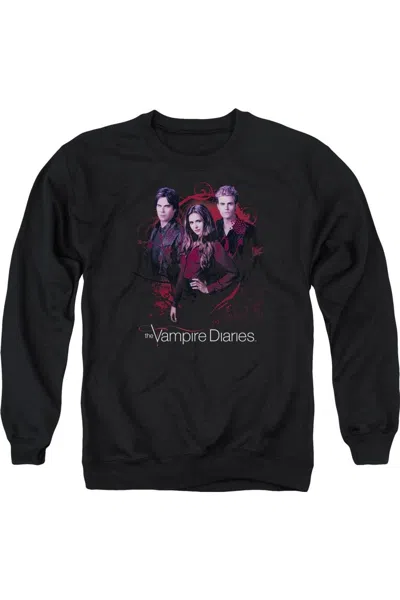 Gildan Vampire Diaries Company Of Three Adult Crewneck Sweatshirt In Black
