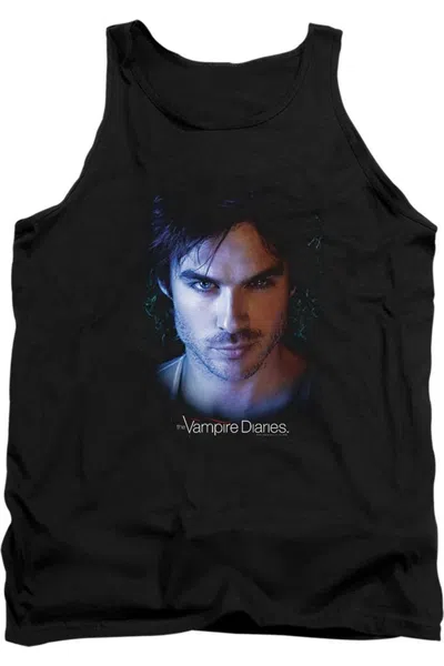 Gildan Vampire Diaries Damon Adult Tank Top In Black