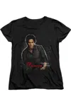 Gildan Vampire Diaries Damon Short Sleeve Womens Tee / T-shirt In Black