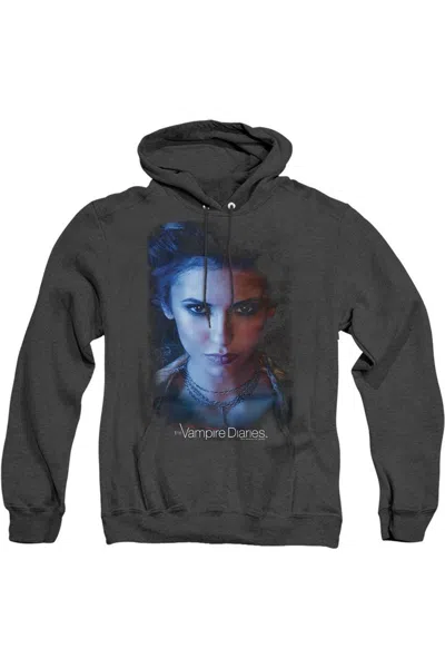 Gildan Vampire Diaries Stefan Adult Heather Hoodie / Hooded Sweatshirt In Black