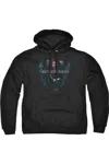 Gildan Vampire Diaries Hearts Desire Adult Pull Over Hoodie / Hooded Sweatshirt In Black