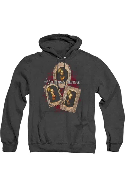 Gildan Vampire Diaries Holy Cards Adult Heather Hoodie / Hooded Sweatshirt In Black