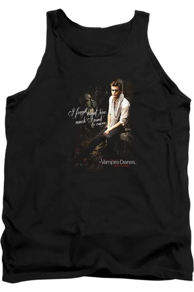 Gildan Vampire Diaries I Used To Care Adult Tank Top In Black