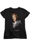 Gildan Vampire Diaries Never Destroy Short Sleeve Womens Tee / T-shirt In Black